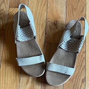 Skechers Gray Sandals with Cushioned Footbed